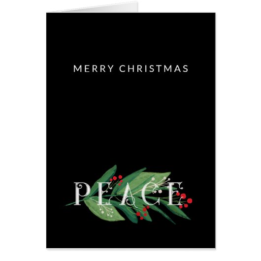 PEACE, Merry Christmas Photo (正面)