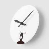 Peace Minimal Art Wall Clock ラウンド壁時計 (傾斜)