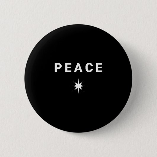Peace Minimalist Symbol  缶バッジ (正面)