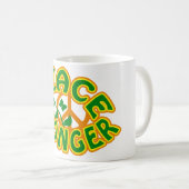 Peace Monger mug – 選択スタイル&カラー コーヒーマグカップ (正面右)