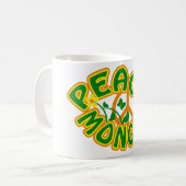 Peace Monger mug – 選択スタイル&カラー コーヒーマグカップ (正面左)