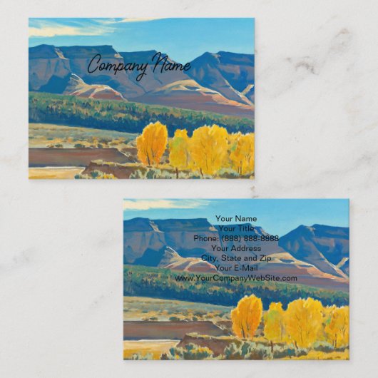 Peace Morning by Maynard Dixon Business Card 名刺 (正面/裏面)