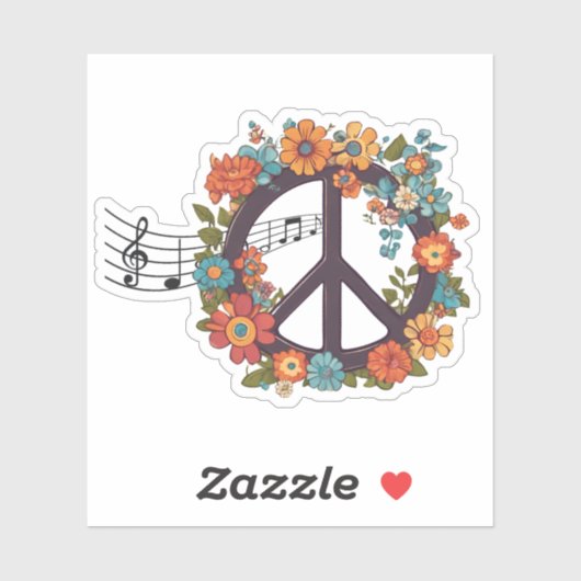 Peace Music Waterproof シール (シート)