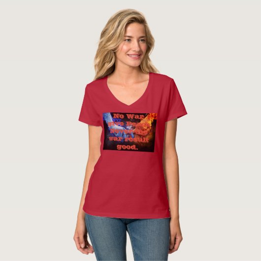 Peace no war Women Tシャツ (正面フル)