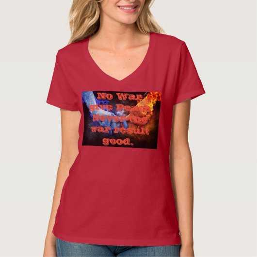 Peace no war Women Tシャツ (正面)