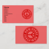 PEACE_NOW 名刺 (正面/裏面)