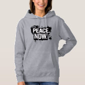 "PEACE. NOW." Global Map T-Shirt パーカ (正面)