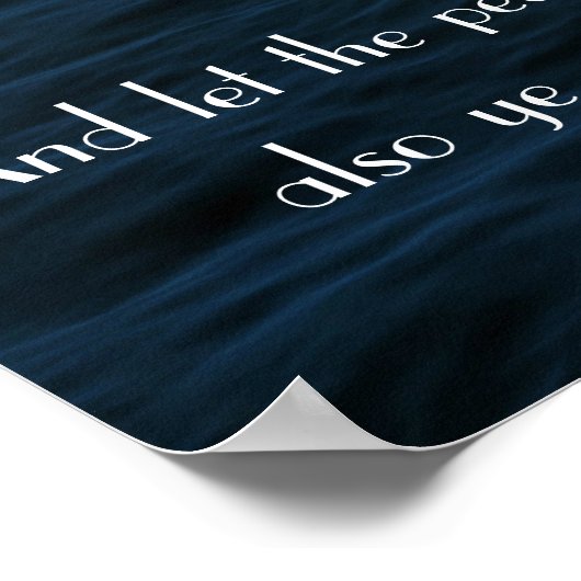 Peace of God bible verse verse Colossians 3:15 Pos ポスター (角)