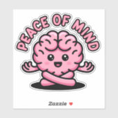 Peace of Mind めい想's Brain Sticker シール (シート)