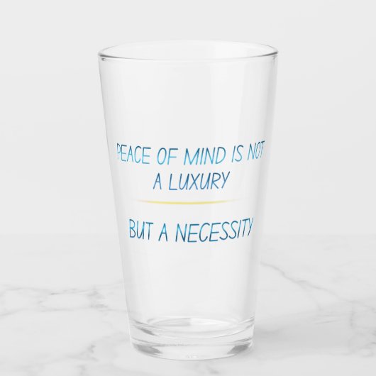 Peace of mind タンブラーグラス (正面)