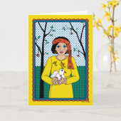 Peace of Mind_B_グリーティングカード カード (黄色い花)