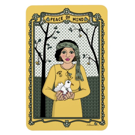 Peace of Mind_C_4x6冷蔵庫磁石 マグネット (縦)