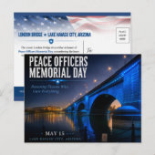 Peace Officers Memorial Day London Bridge ポストカード (正面/裏面)