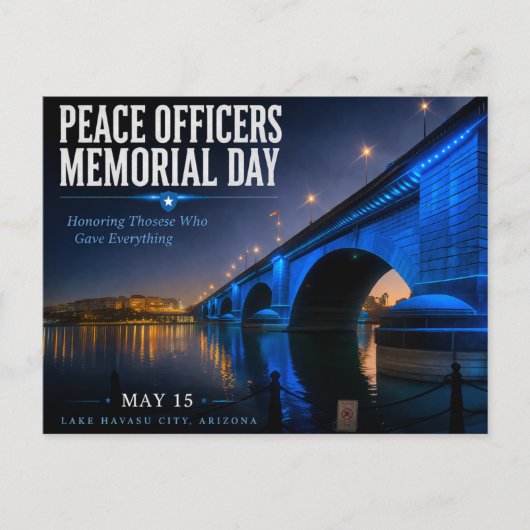 Peace Officers Memorial Day London Bridge ポストカード (正面)
