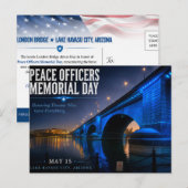 Peace Officers Memorial Day London Bridge ポストカード (正面/裏面)