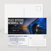 Peace Officers Memorial Day London Bridge ポストカード (正面/裏面)