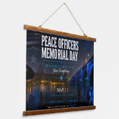 Peace Officers Memorial Day London Bridge 吊り下げ型タペストリー (傾斜あり)