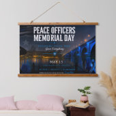 Peace Officers Memorial Day London Bridge 吊り下げ型タペストリー (寝室)
