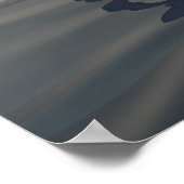 Peace on aビーチデジタルアートポスター ポスター (角)