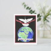 Peace on Earthはがき感動的 ポストカード (スタンド正面)