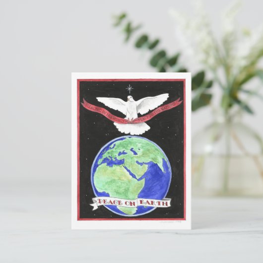 Peace on Earthはがき感動的 ポストカード (スタンド正面)