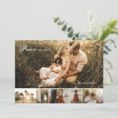 Peace on Earthクラシック数々の-Photo Holiday Card シーズンカード (スタンド正面)