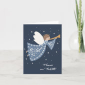 Peace on Earthクリスマスエンジェルホリデーカード シーズンカード (正面)