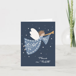 Peace on Earthクリスマスエンジェルホリデーカード シーズンカード