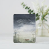 Peace on Earthクリスマスカードホリデーカード シーズンカード (スタンド正面)