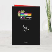 Peace On Earthクリスマスカード カード (裏面)