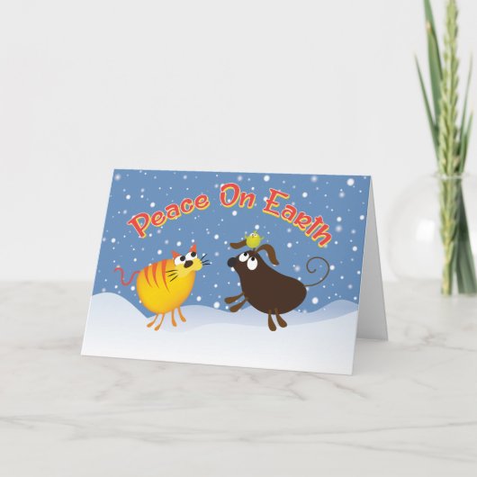 Peace on Earthクリスマスカード シーズンカード (正面)