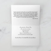 Peace on Earthクリスマスカード シーズンカード (内部)