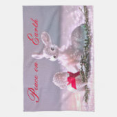 Peace on Earthクリスマスキッチンタオル キッチンタオル (縦)