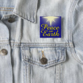 Peace on Earthクリスマススターホリデーボタン 缶バッジ (インサイチュ)