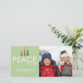 Peace on Earthクリスマスフォトカード シーズンカード (スタンド正面)