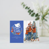 Peace on Earthクリスマスフォトポストカード シーズンポストカード (スタンド正面)