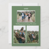 Peace on Earthクリスマスホリデーカスタム写真 シーズンカード (裏面)