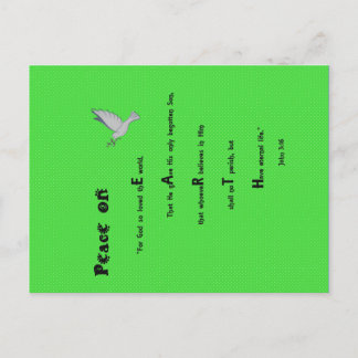 Peace on Earthクリスマスポストカード シーズンポストカード