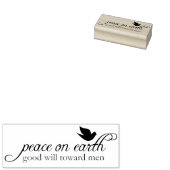 Peace on Earthクリスマスラバーアートスタンプ ラバースタンプ (押印)