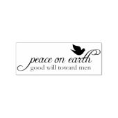 Peace on Earthクリスマスラバーアートスタンプ ラバースタンプ (インプリント)