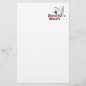 Peace on Earthクリスマス文房具 便箋 (正面)