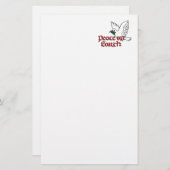 Peace on Earthクリスマス文房具 便箋 (正面/裏面)