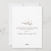 Peace on Earthスクリプトモダンミニマル写真 シーズンカード (裏面)