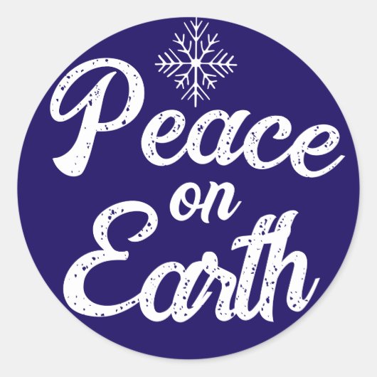 Peace on Earthスタンプ ラウンドシール (正面)