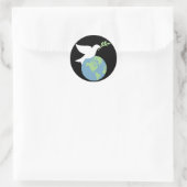 Peace On Earthスタンプ ラウンドシール (バッグ)