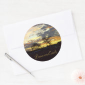 Peace on Earthステッカーby RoseWrites ラウンドシール (封筒)