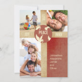 Peace on Earthファミリーフォトカード シーズンカード (正面)