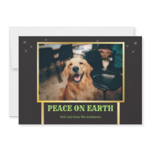 Peace on Earthフェスティバルおもしろいモダンクリスマスフォト