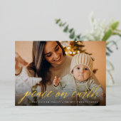 Peace on Earthフルフォト 箔シーズンカード (立ち正面)