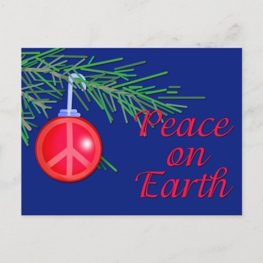 Peace on Earthホリデーカードとポストカード シーズンポストカード (正面)